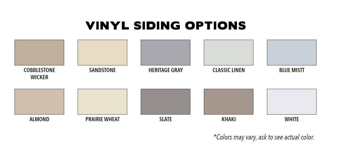 Custom Shed Vinyl Siding Options